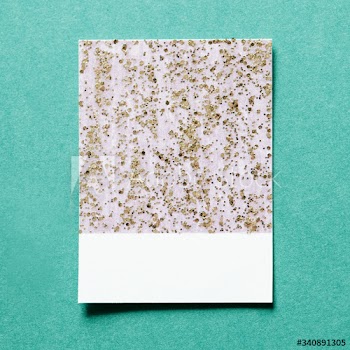 Glittery and sparkly paper card