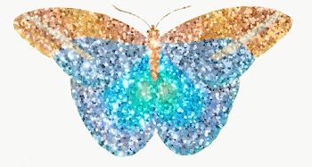 Glittery blue butterfly  sticker overlay design element  | Free  transparent png - 2366446