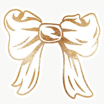 Glittery cute bow sticker design element | Free  transparent png - 2358543