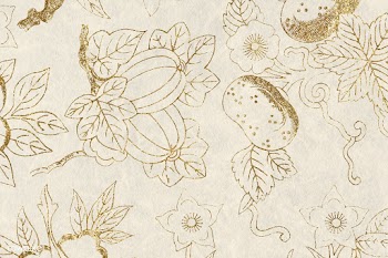 Glittery golden floral patterned background design | Free  illustration - 2335096