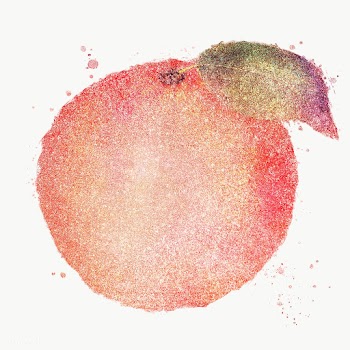 Glittery orange sticker design element | Free  transparent png - 2346980