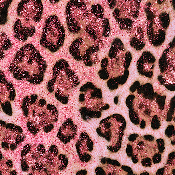Glittery Pink Leopard Print Pattern