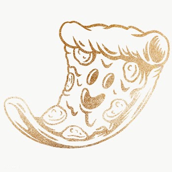 Glittery pizza sticker design element | Free  transparent png - 2358607
