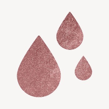 Glittery water drop clipart, pink | Free Vector - rawpixel