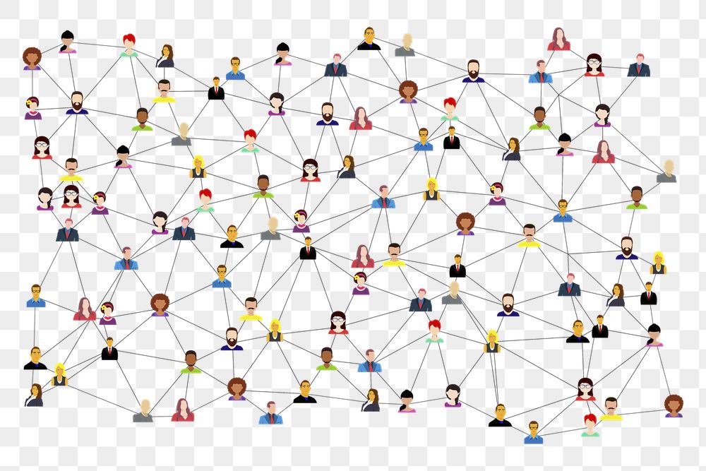 Global connection png sticker, people | Free PNG - rawpixel