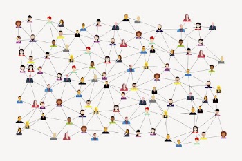 Global connection sticker, people illustration | Free Vector - rawpixel