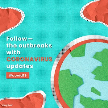 Global COVID-19 pandemic updated information social ad vector | Free  vector - 2319638