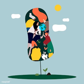 Global diverse women and nature concept illus.. | Free stock vector - 462189