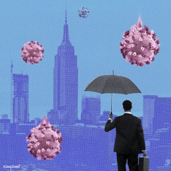 Global economic impact due to coronavirus pandemic background | Free  illustration - 2318981