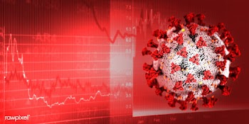 Global economic impact due to coronavirus pandemic red background | Free  illustration - 2301110