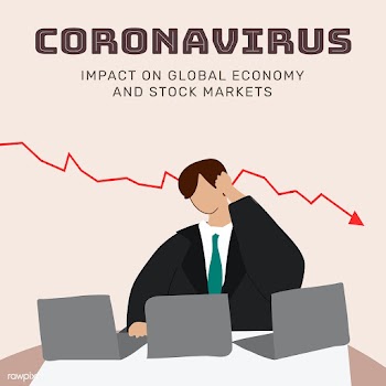 Global economic impact during coronavirus outbreak template vector   | Free  vector - 2307572