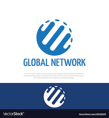 global logo network globe globe design
