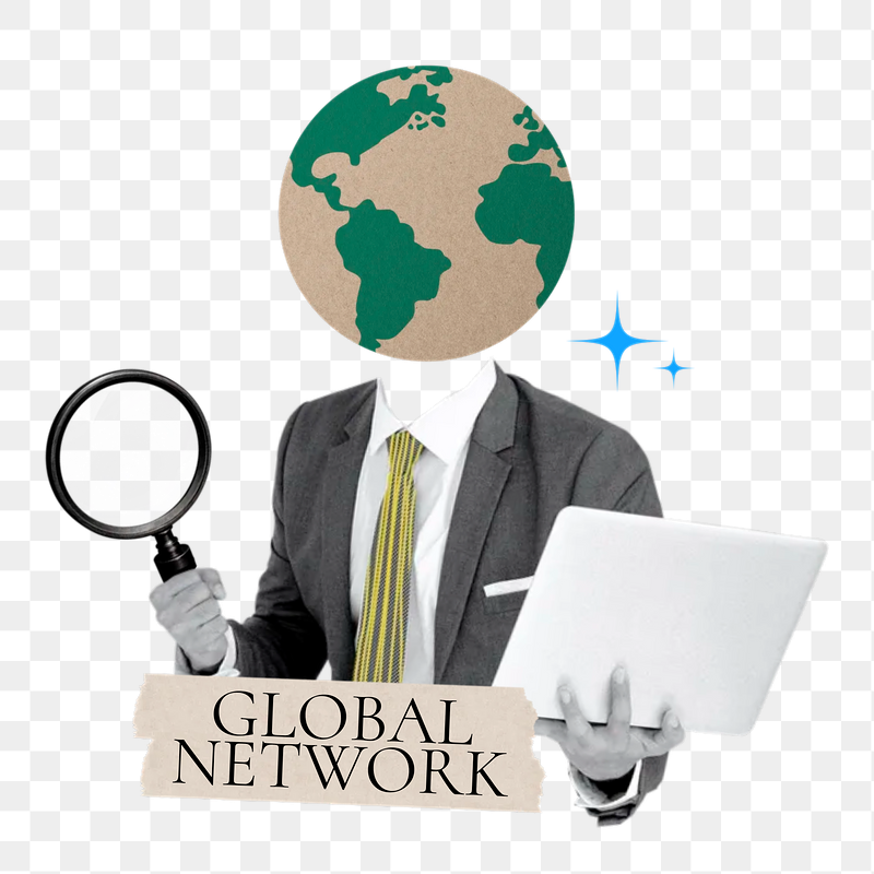 Global network word png sticker, | Free PNG - rawpixel