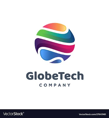 Global tech logo design template vector image