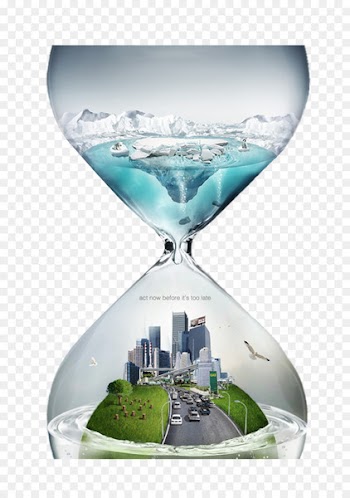 Global warming Climate change Natural environment Atmosphere of Earth - Creative hourglass 