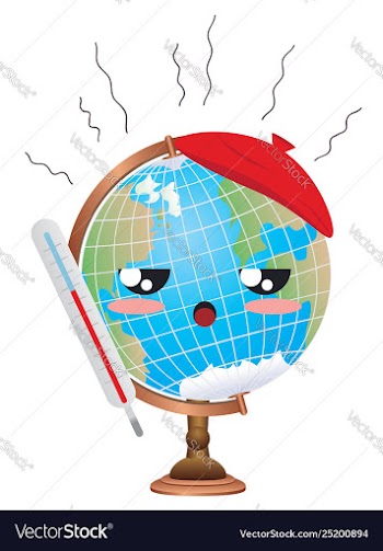 Global warming concept vector image