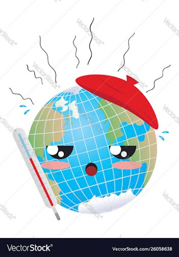 Global warming concept vector image
