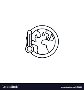 global warming creative icon from ecology icons