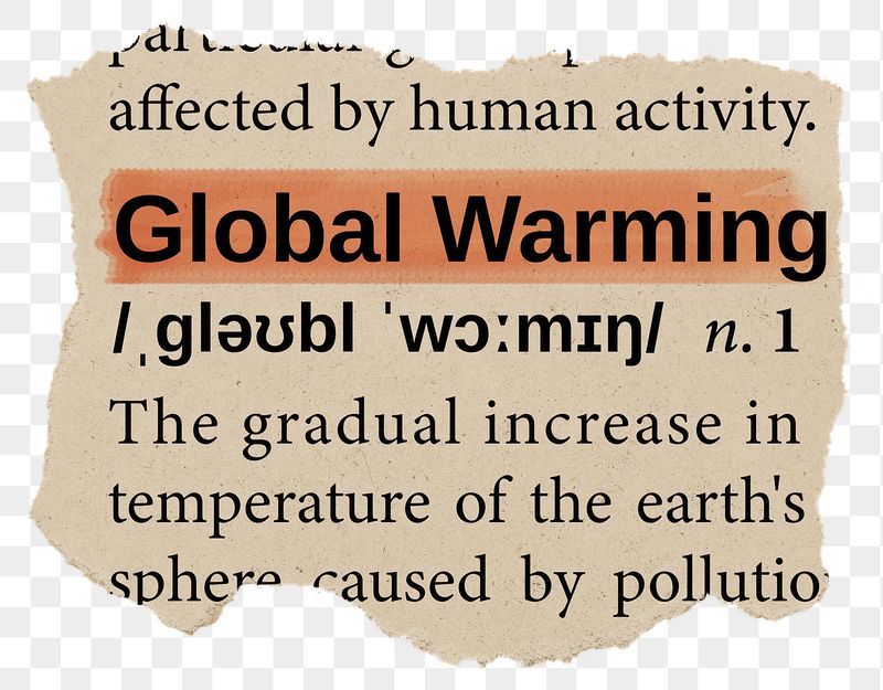 Global warming png dictionary word | Free PNG - rawpixel
