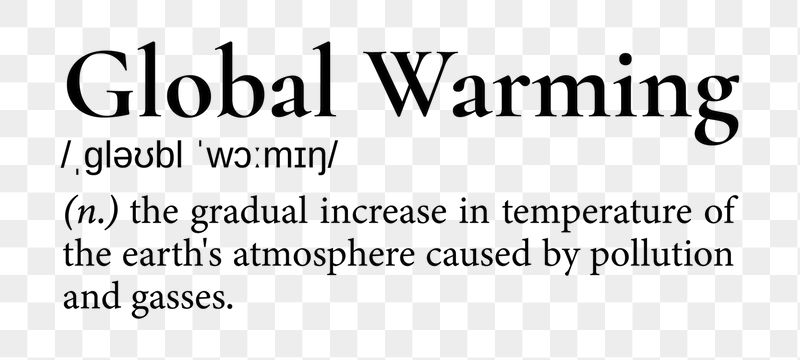 Global warming png dictionary word | Free PNG - rawpixel