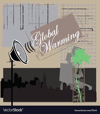 Global warning vector image