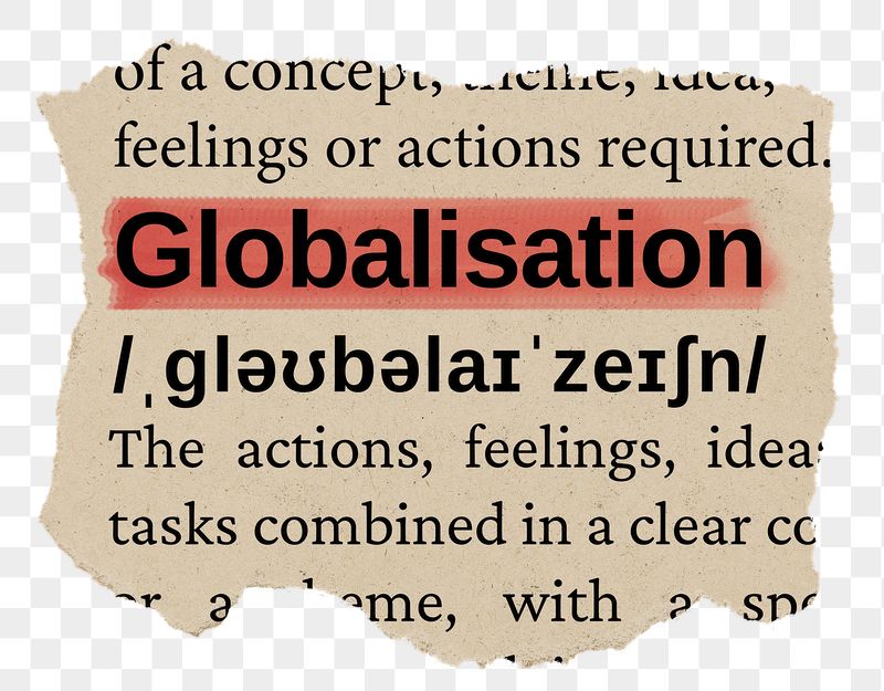 Globalisation png word sticker, torn | Free PNG - rawpixel