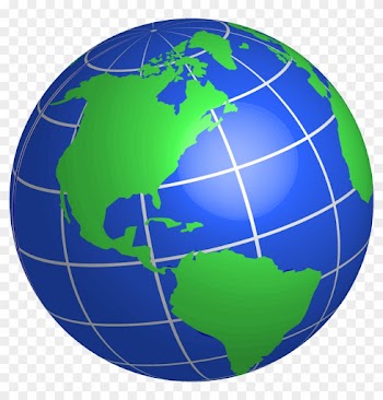 Globe Clipart Transparent Background - Globe Facing America Svg