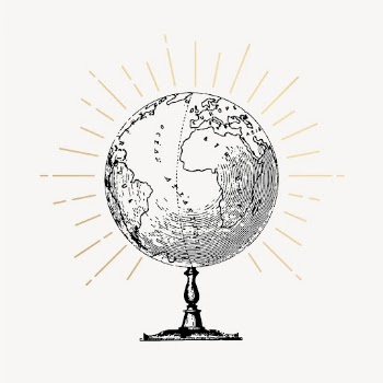 Globe clipart, vintage geography drawing | Free Vector Illustration - rawpixel
