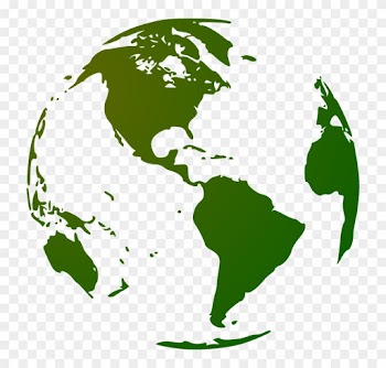 Globe Earth Continents Planet Blue Planet World - North And South America Map