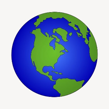 Globe, environment clipart, illustration vector. | Free Vector - rawpixel