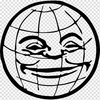 Globe Face , Globe Line Art transparent background PNG clipart