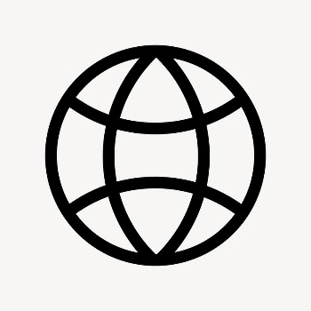 Globe grid icon, flat graphic | Free Icons - rawpixel