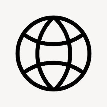 Globe grid icon, flat graphic | Free Icons - rawpixel