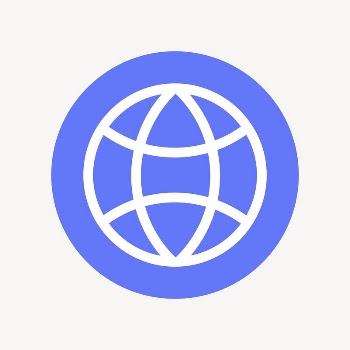 Globe grid icon, flat graphic | Free Icons - rawpixel