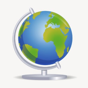 Globe home decor clipart, illustration | Free Vector - rawpixel