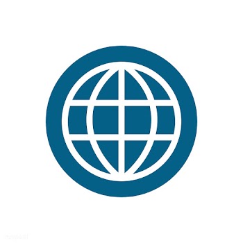 Globe icon on blue circle graphic illustratio.. | Free stock vector - 429518