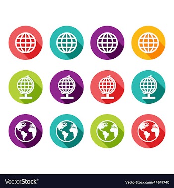 globe icon set