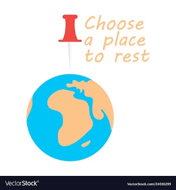 Globe icon with place for rest vector image