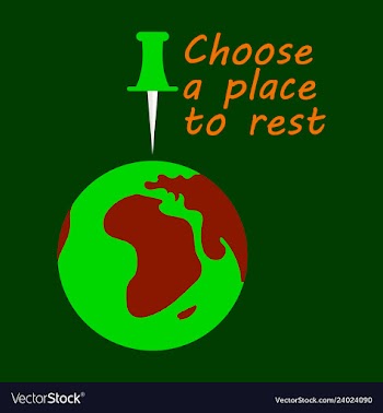 Globe icon with place for rest vector image