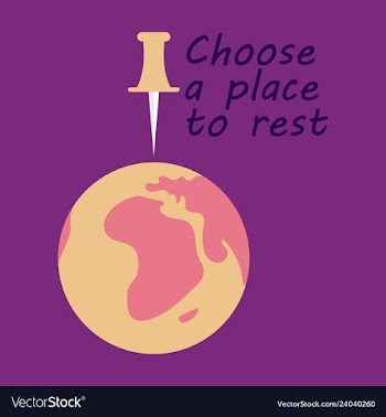 Globe icon with place for rest vector image