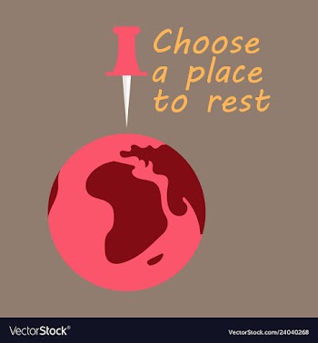 Globe icon with place for rest vector image