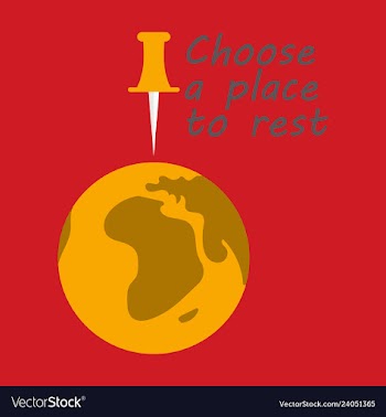 Globe icon with place for rest vector image
