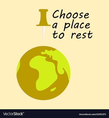 Globe icon with place for rest vector image