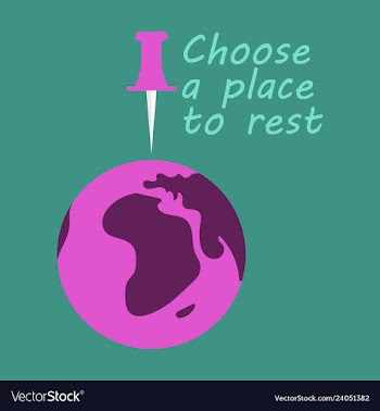 Globe icon with place for rest vector image