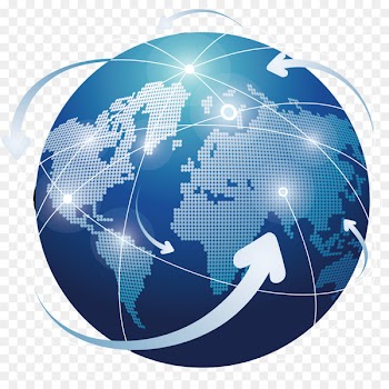 Globe Logo Clip art - White signal orbit the Earth 