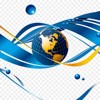 Globe Map - Vector Earth and curves 
