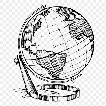 Globe png clipart, map hand | Free PNG - rawpixel