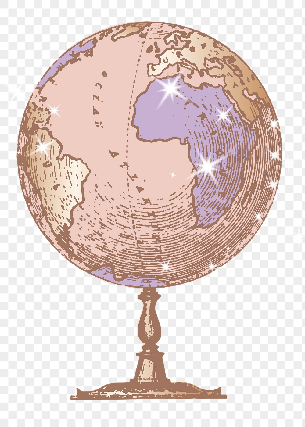 Globe png sticker, education sparkly | Free PNG Illustration - rawpixel