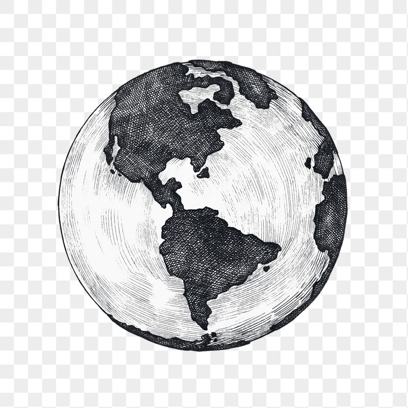 Globe png vintage sticker illustration, | Free PNG - rawpixel