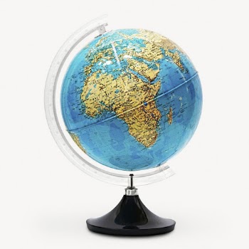 Globe sticker, world teaching collage | Free PSD - rawpixel